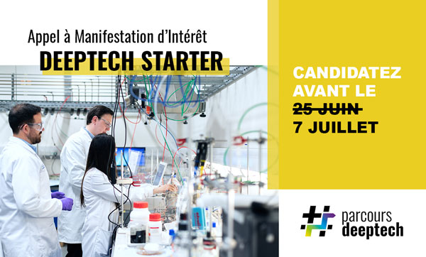 Prolongement de l'AMI DEEPTECH STARTER